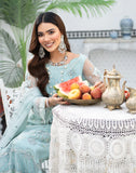 HemStitch Luxury Festive Unstitched Embroidered Net 3Pc Suit - Eshal