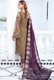 Ramsha Embroidered Luxury Chiffon Unstitched 3 Piece Suit F-2101 - FaisalFabrics.pk