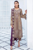 Ramsha Embroidered Luxury Chiffon Unstitched 3 Piece Suit F-2101 - FaisalFabrics.pk