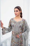 Ramsha Embroidered Luxury Chiffon Unstitched 3 Piece Suit F-2106 - FaisalFabrics.pk