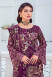 Ramsha Embroidered Luxury Chiffon Unstitched 3 Piece Suit F-2107 - FaisalFabrics.pk
