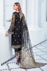 Ramsha Embroidered Luxury Chiffon Unstitched 3 Piece Suit F-2108 - FaisalFabrics.pk
