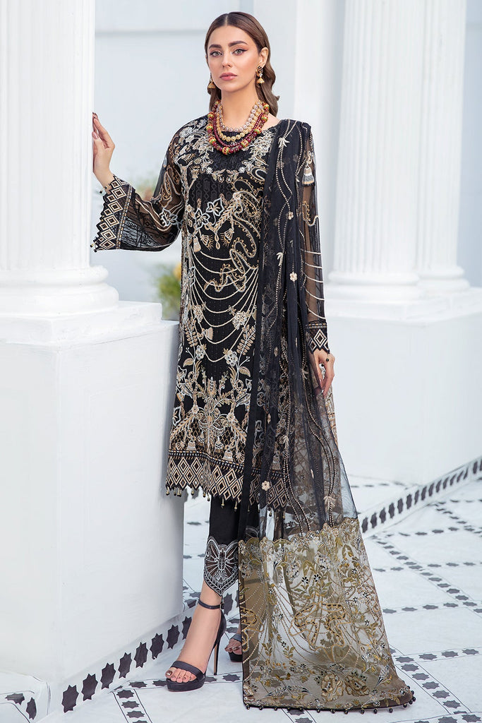 Ramsha Embroidered Chiffon Suits Unstitched 3 Piece RSH21-C20 2008 - Luxury Collection main image 1