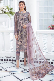 Ramsha Embroidered Luxury Chiffon Unstitched 3 Piece Suit F-2110 - FaisalFabrics.pk