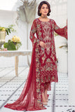 Ramsha Embroidered Luxury Chiffon Unstitched 3 Piece Suit F-2111 - FaisalFabrics.pk