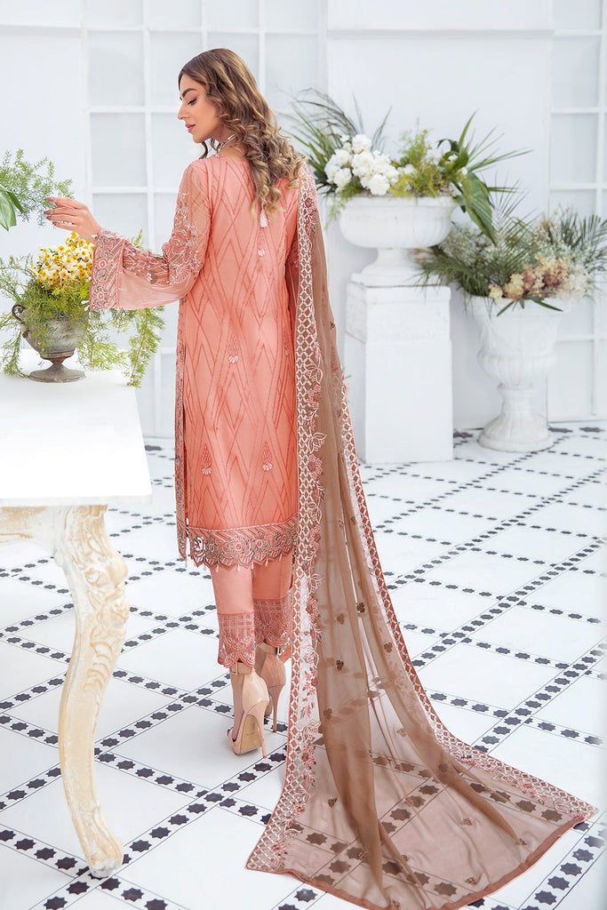 Ramsha Embroidered Chiffon Suits Unstitched 3 Piece RSH21-C20 2007 - Luxury Collection main image 1