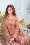 Ramsha Embroidered Luxury Chiffon Unstitched 3 Piece Suit F-2112 - FaisalFabrics.pk