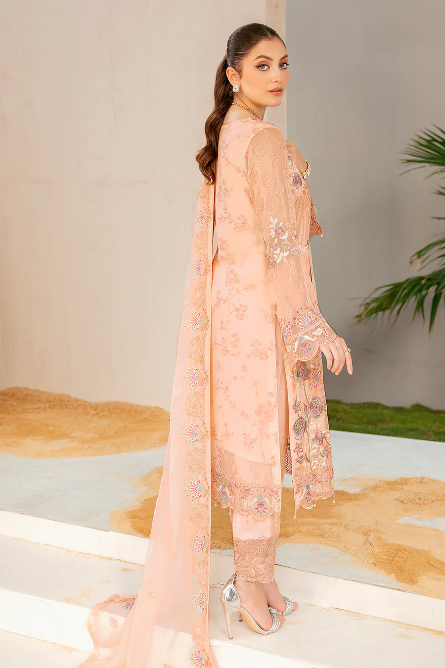 Ramsha Luxury Chiffon Vol-22 Unstitched 3Pc Suit F-2202