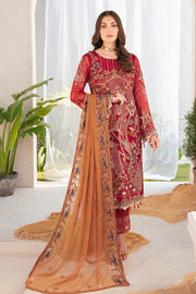 Ramsha Luxury Chiffon Vol-22 Unstitched 3Pc Suit F-2208