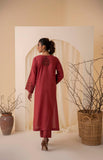 Nuriyaa Winter Pret Embroidered Khaddar 2 Piece Suit - Afghan Kameez