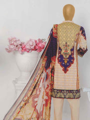 Faryal by Raaya Vol-02 Unstitched Printed Barosha Lawn 3Pc Suit D-13 - FaisalFabrics.pk