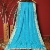 Tasneem Fabrics Women's Pure Chiffon Jacquard Dupatta - FBDY0002807