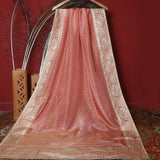 Tasneem Fabrics Women's Pure Chiffon Jacquard Dupatta - FBDY0002963