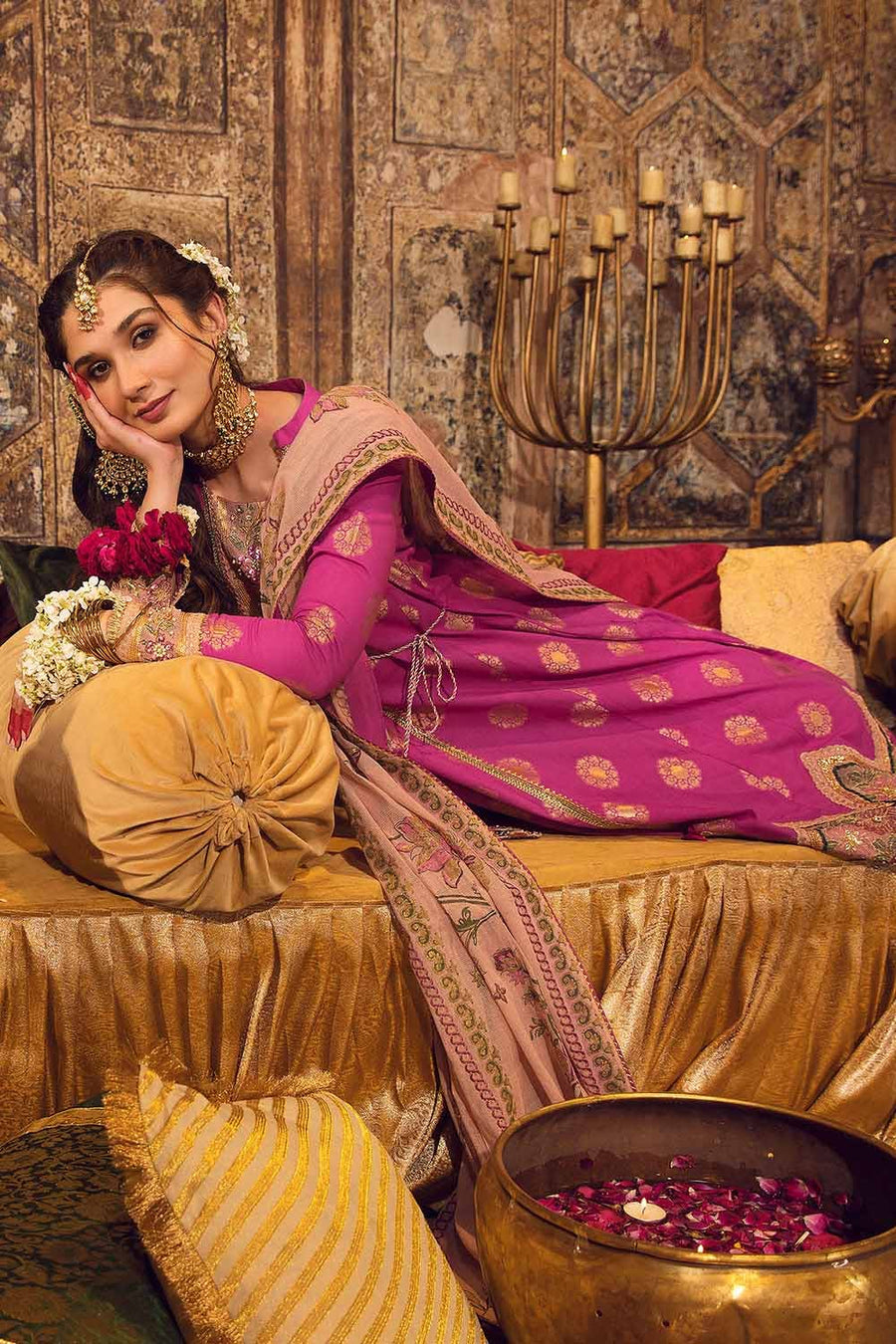 Gul Ahmed Festive Eid Embroidered Jacquard Unstitched 3Pc Suit FE-32001