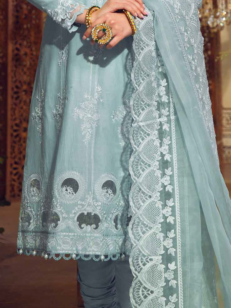 Gul Ahmed Festive Eid Embroidered Lawn Unstitched 3Pc Suit FE-32006