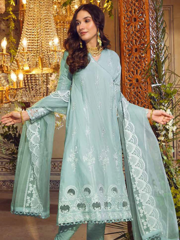 Gul Ahmed Festive Eid Embroidered Lawn Unstitched 3Pc Suit FE-32006