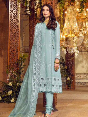 Gul Ahmed Festive Eid Embroidered Lawn Unstitched 3Pc Suit FE-32006