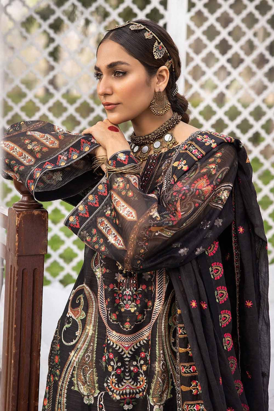 Gul Ahmed Festive Eid Embroidered Jacquard Unstitched 3Pc Suit FE-32025