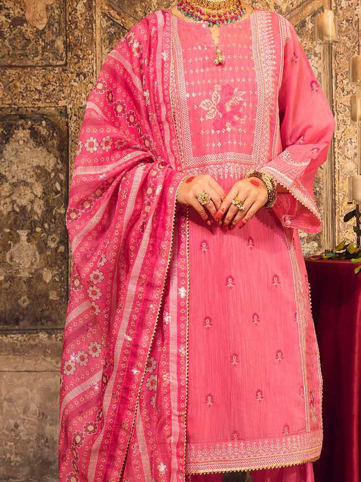 Gul Ahmed Festive Eid Embroidered Cotton Unstitched 3Pc Suit FE-32033