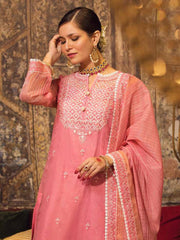 Gul Ahmed Festive Eid Embroidered Organza Unstitched 3Pc Suit FE-32046