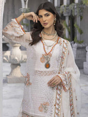 Gul Ahmed Festive Eid Embroidered Chiffon Unstitched 3Pc Suit FE-32050