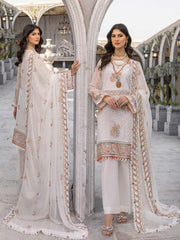 Gul Ahmed Festive Eid Embroidered Chiffon Unstitched 3Pc Suit FE-32050