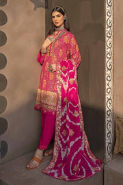 Gul Ahmed Festive Eid Embroidered Lawn Unstitched 3Pc Suit FE-32058