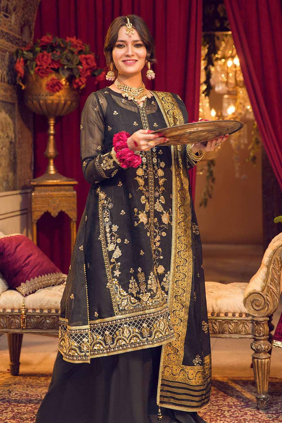 Gul Ahmed Festive Eid Embroidered Cotton Unstitched 3Pc Suit FE-32068