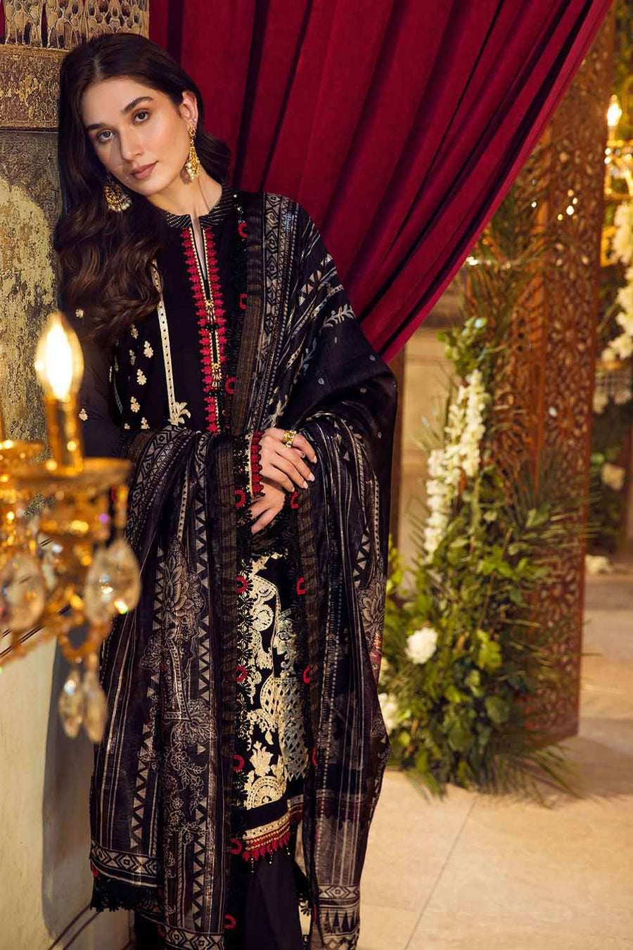 Gul Ahmed Festive Eid Embroidered Lawn Unstitched 3Pc Suit FE-32076