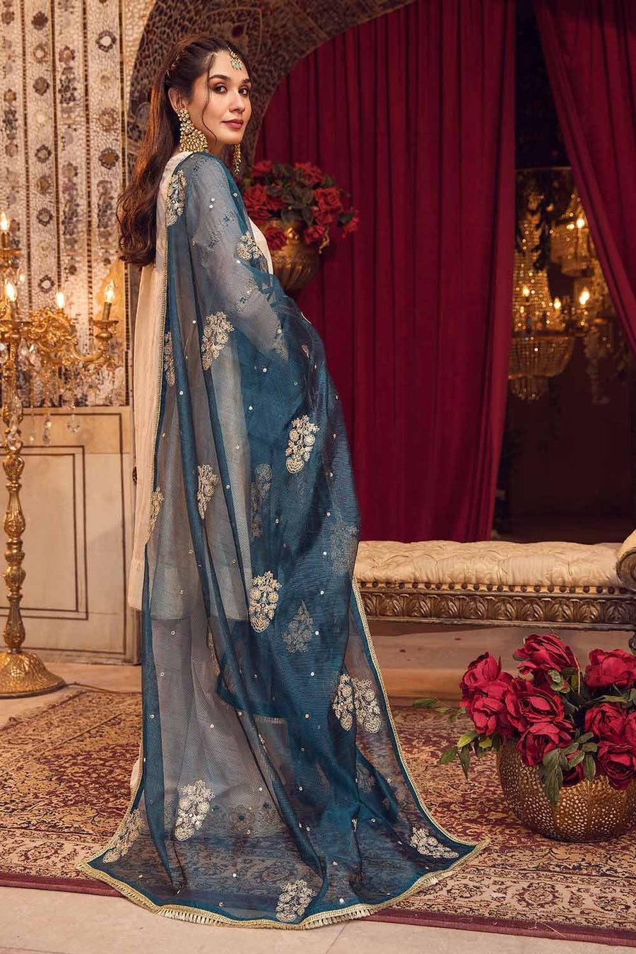 Gul Ahmed Festive Eid Embroidered Jacquard Unstitched 3Pc Suit FE-32083