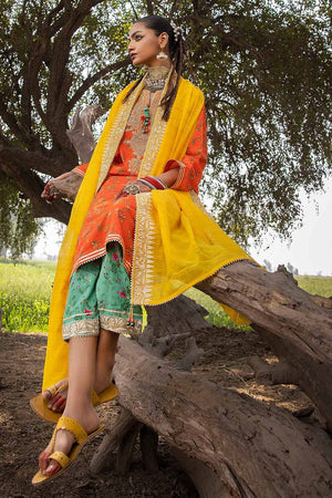 Gul Ahmed Festive Eid Embroidered Lawn Unstitched 3Pc Suit FE-32102