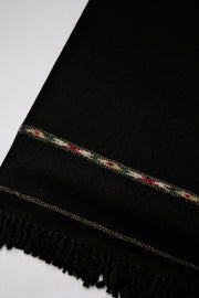 Men's Premium Wool Shawl for Winter CLR-BLACK