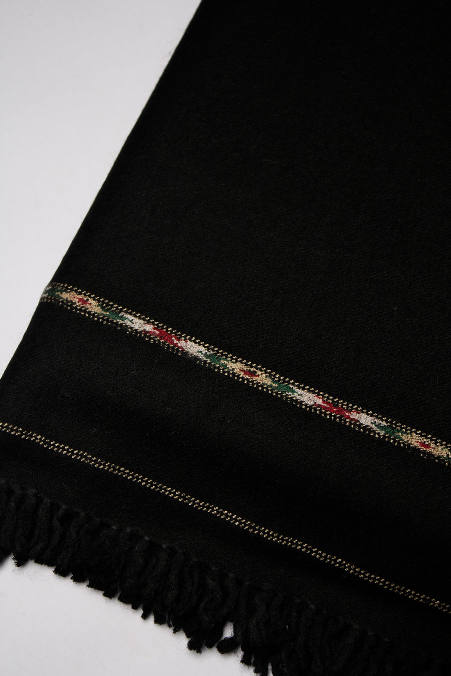 Men's Premium Wool Shawl for Winter CLR-BLACK