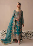 Freesia Premium Noor Jahan Luxury Formals Organza Suit FFD-0090 SALMON