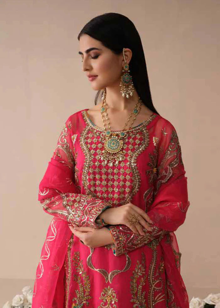 Freesia Premium Noor Jahan Luxury Formals Organza Suit FFD-0092 GULLYASS