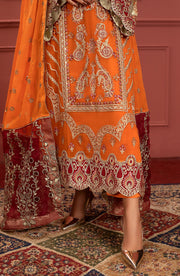 Freesia Premium Mohagney Luxury Chiffon Unstitched Formal Dress - Gulistan