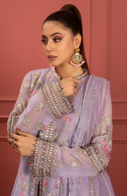 Freesia Premium Mohagney Luxury Chiffon Unstitched Formal Dress - Misha
