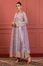 Freesia Premium Mohagney Luxury Chiffon Unstitched Formal Dress - Misha