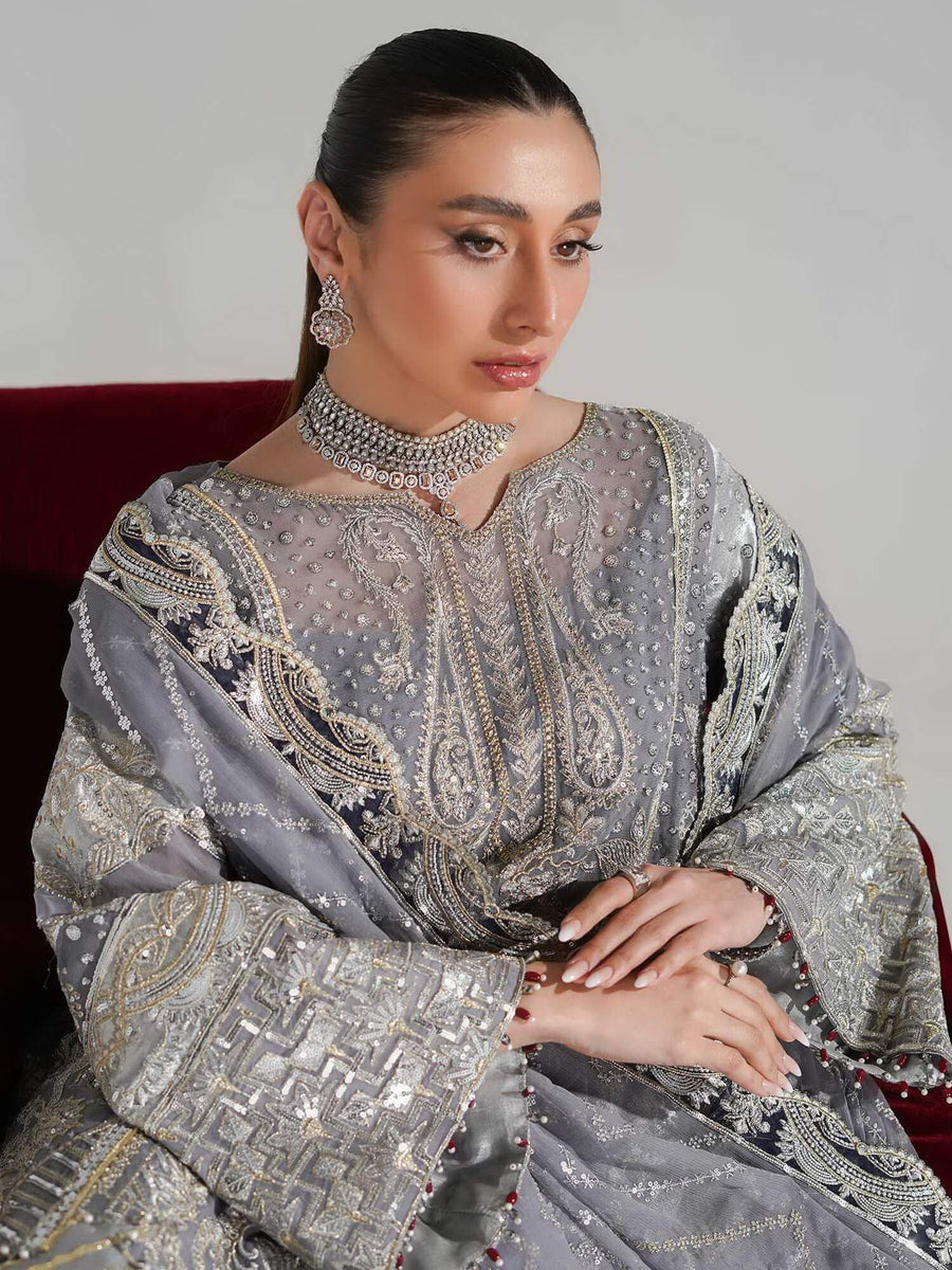 Maryum N Maria Sang e Paras Unstitched Embroidered Formal Suit FFD-0099