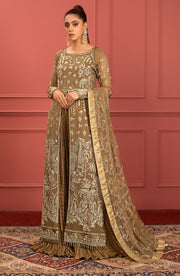 Freesia Premium Mohagney Luxury Chiffon Unstitched Formal Dress - Ameera