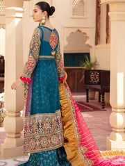 Maryum N Maria Freesia Wedding Chiffon Unstitched 3 Piece Suit FH-07 - FaisalFabrics.pk