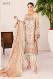 Baroque Chantelle Embroidered Net 3 Piece Suit BQC-06 FALL LIGHT - FaisalFabrics.pk