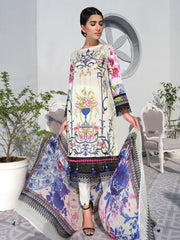 RangRasiya Florence VOl-2 Festive Lawn 3pc Embroidered Suit F-519 - FaisalFabrics.pk