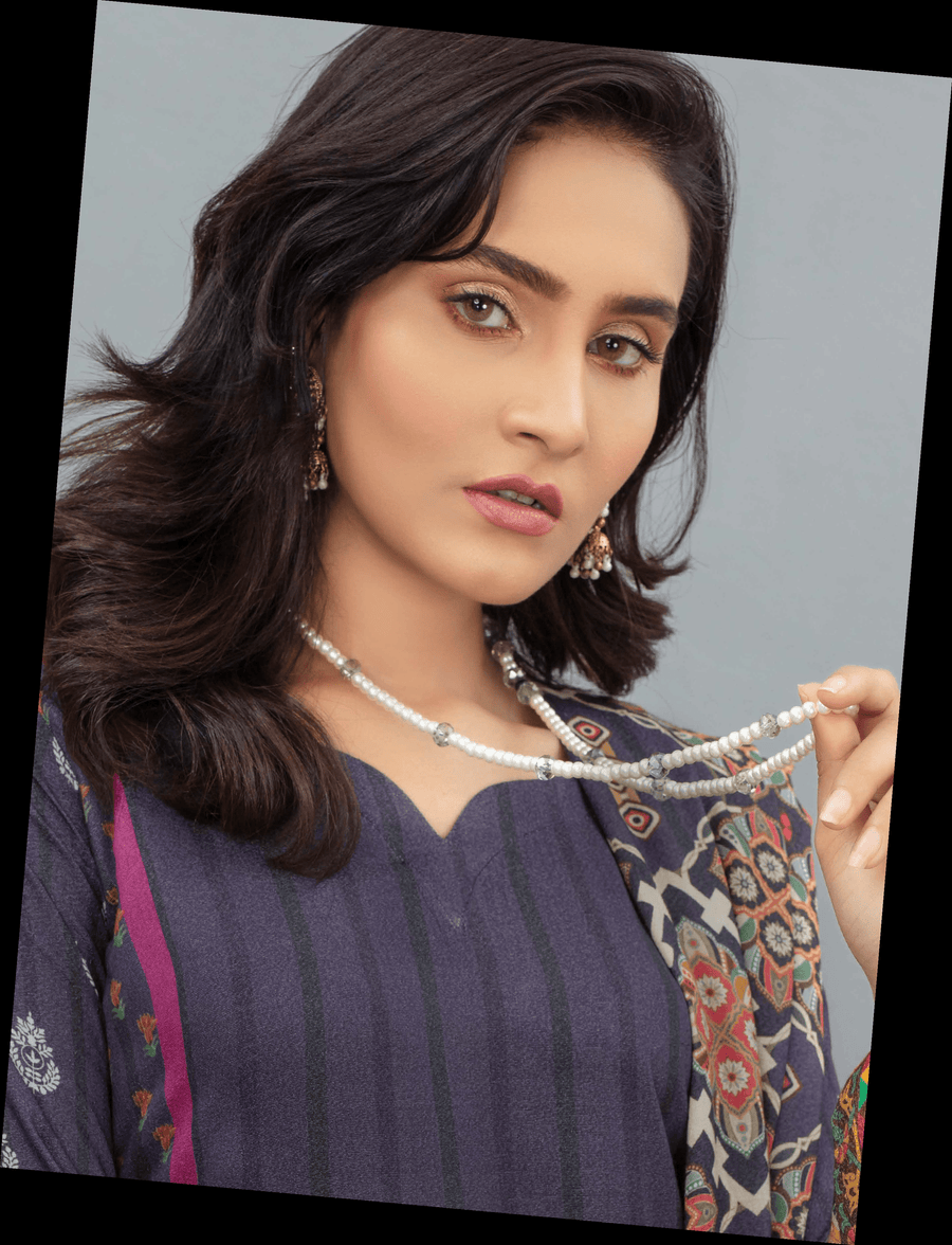 Fiza Noor Zoya Printed Karandi Unstitched 3Pc Suit D-04