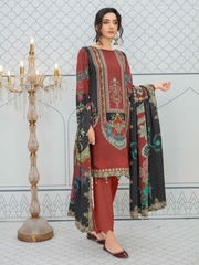 Fiza Noor Aniyah Digital Printed Shamray Unstitched 3Pc Suit D-07