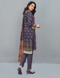 Fiza Noor Zoya Printed Karandi Unstitched 3Pc Suit D-04