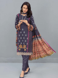 Fiza Noor Zoya Printed Karandi Unstitched 3Pc Suit D-04