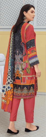 Fiza Noor Zoya Printed Karandi Unstitched 3Pc Suit D-05