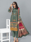 Fiza Noor Zoya Printed Karandi Unstitched 3Pc Suit D-06