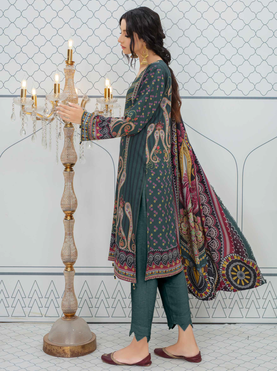Fiza Noor Aniyah Digital Printed Shamray Unstitched 3Pc Suit D-06